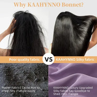 Silk Bonnet For Sleeping Women, Satin Hair Bonnet For Sleeping For Wavy Curly Natural Hair Women Men - Rose Red