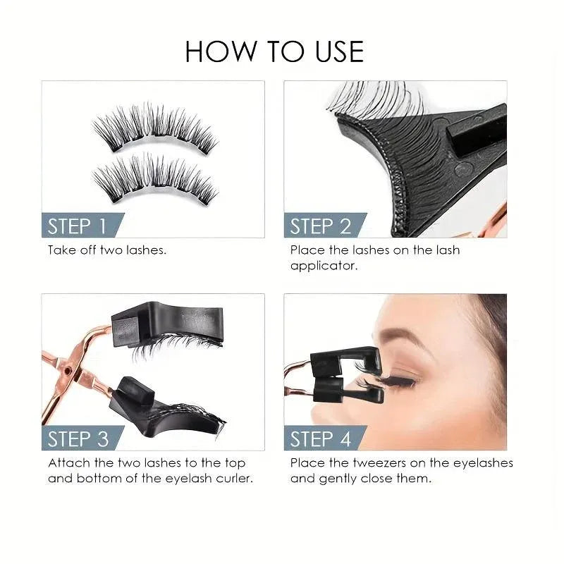 Magnetic False Eyelashes For Easy Beauty